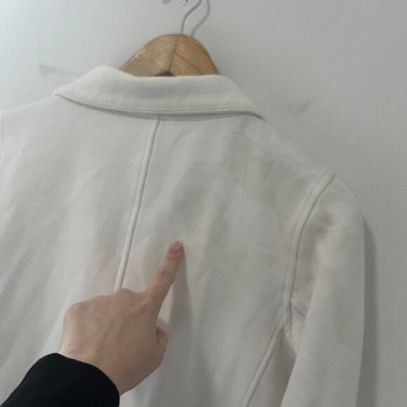 Lululemon White Fleece Be True Jacket Size 6 - Picture 5 of 6